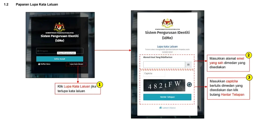 Cara tukar kata laluan idme