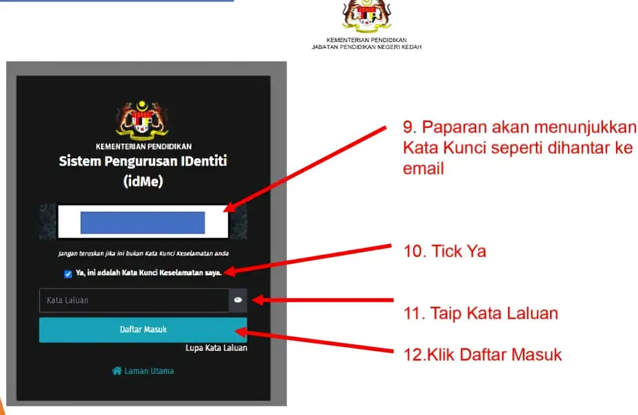 idme kpm pendaftaran tahun 1